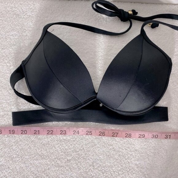 5/$25 Skinny Dip By Melissa Elegant Black Bikini Top S - Picture 5 of 5